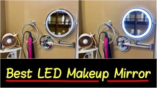 ✅Best Makeup Mirror with Bright LED Ring Halo Light | 3 Settings + Dim Feature | HD Review
