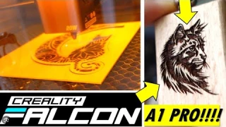 Creality Falcon A1 Pro: Professional Laser Engraver Review that Cuts Wood and Engraves Metal