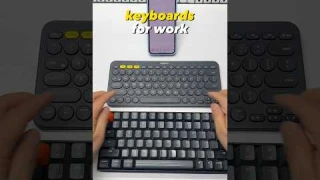Logitech K380 and Keychron K2 mechanical keyboard with multi-device connections