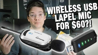 Wireless USB Lapel Mic for Only $60? Alvoxcon TG-1W USB Mic Review