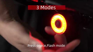 Bicycle Smart Auto Brake Sensing Light IPx6 Waterproof LED Charging Cycling Taillight Bike