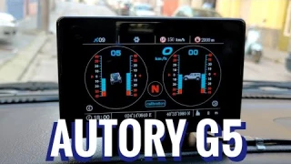 Autory G5 (Car GPS Inclinometer Speedometer Compass Pitch Angle head up display)