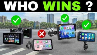 ✅ TOP 7 Motorcycle CarPlay & Android Auto Screens [2025]🏍️Best Plug & Play GPS Touch Displays Review