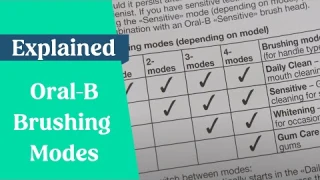Oral-B Cleaning/Brushing Modes Explained
