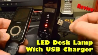 Awesome LED Desk Lamp with USB Charger - Review