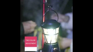 Outdoor Camping Light Solar Rechargeable Waterproof Retro Lamp For Garden Patio Yard
