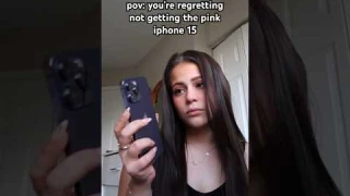 THE PINK IS CALLING MY NAMEEE, did i make the wrong choice??? #iphone15 #youtubeshorts #shorts