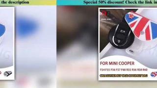 Exclusive Car Smart Key Case Cover Leather Union Jack Key Bag For Mini Cooper F54 F55 F56 F57 F60 R5