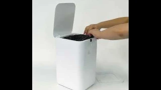 How to install refill ring into airdeer trash can by touch the touch key?