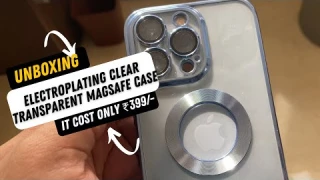 Electroplating Clear Transparent MagSafe Case for IPhone | Unboxing & Review | ₹ 399/- | Soft TPU