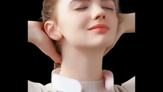 Electric neck massager with hot compress