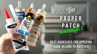 Best adhesives for applying hook velcro to patches