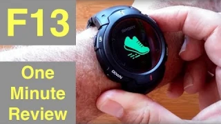 No.1 F13 Bright COLOR Screen IP68 Waterproof Continuous Heart Rate Smartwatch: One Minute Overview