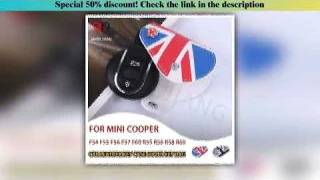 Review Car Smart Key Case Cover Leather Union Jack Key Bag For Mini Cooper F54 F55 F56 F57 F60 R55 R