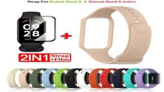 Replacement Strap For Redmi Smart Band 2 Silicone Watchbands Strap For Xiaomi Smart Band 8