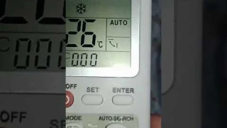 universal A/c remote set in ac at home