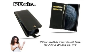 Best PDair Apple iPhone 11 Pro Genuine Leather Flip Wallet Case Cover , Handmade Folio Case - REVIEW