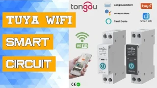 TUYA WIFI Smart Circuit Breaker Power Metering 1P 63A DIN Rail Smart Home wireless Remote Control Sm