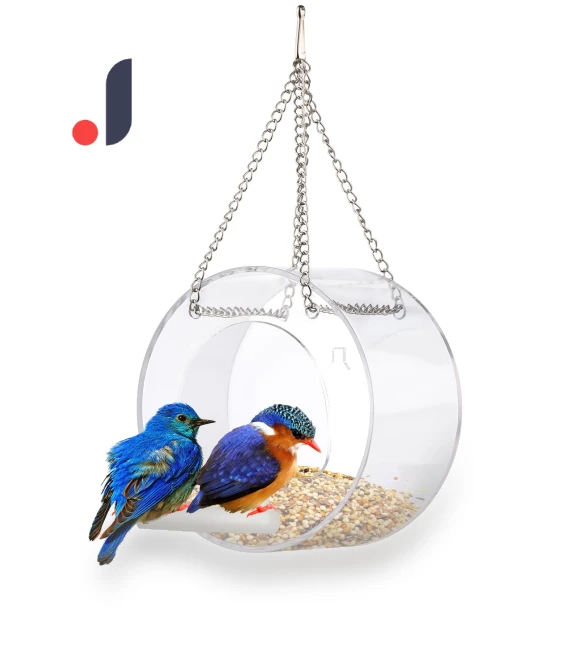 Smart Bird Feeder with Transparent Window and Wi-Fi Camera Suction — Backyard Birding, Automobile and motorcycle supplies