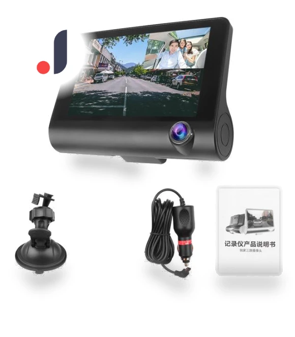 Automotive DVR with Three Lenses — Dashboard Cameras, Smart Mouse
