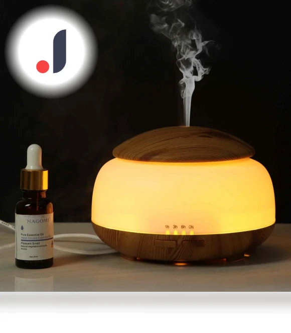 Ultrasonic Aroma Diffuser with Wood Grain — Diffusers, Essager Electronic