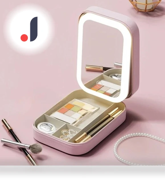 Smart LED Cosmetic Bag with Mirror — Cosmetic Cases, Home Of Auto Parts