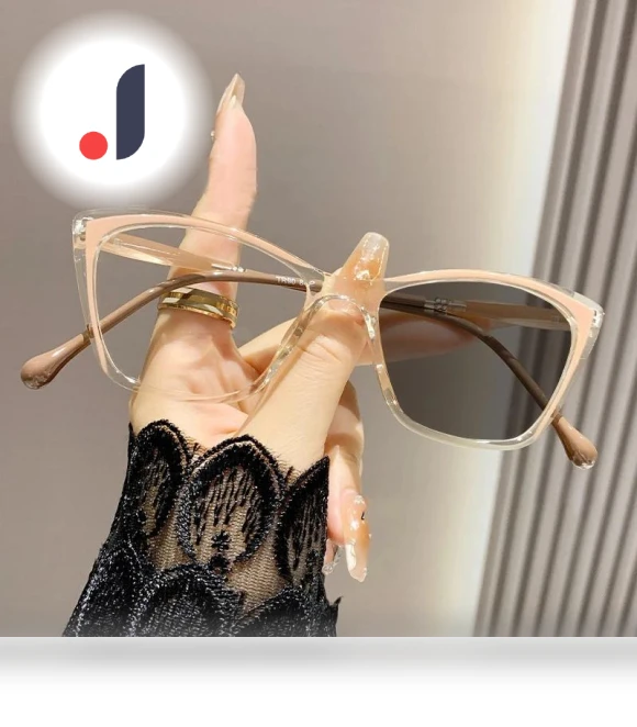 Color Changing Cat Eye Frame Glasses — Sun Protection Eyewear, CICI Global Glasses