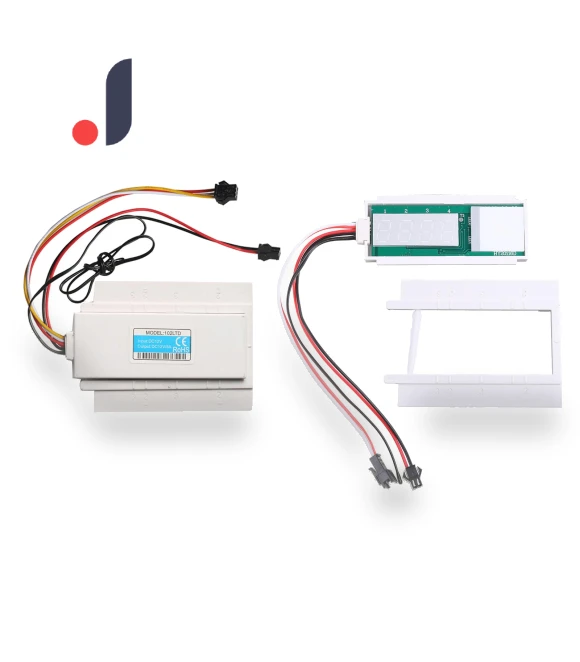 Single Button Touch Sensor with Clock and Temperature Display — Home Climate Control, Wit angel