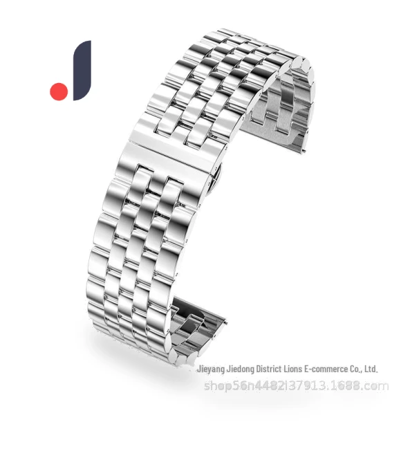 Smart stainless steel watch strap with five-bead design — Bands, Smarter than future