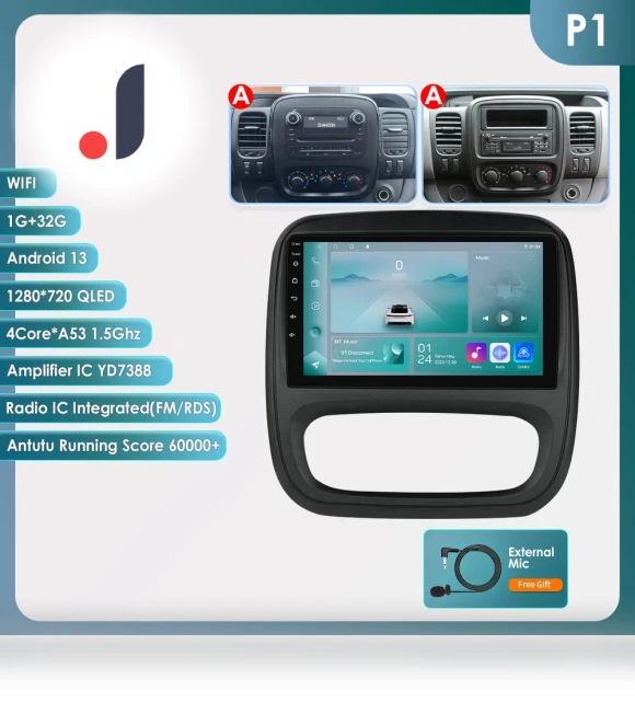 4G AI Voice Android Auto Radio — Navigation & GPS Accessories, OSSURET