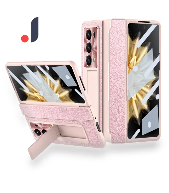 Kickstand Cell Phone Shell with Tempered Glass Screen Film — Phone Accessories, Smartwatch 2025