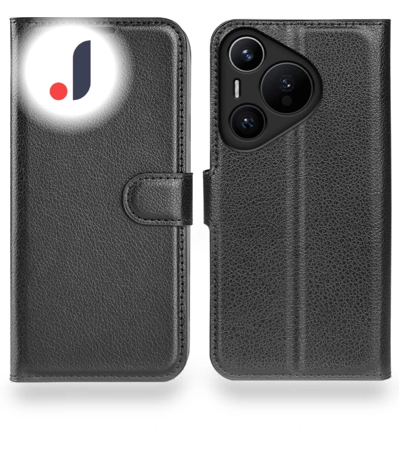 Litchi Texture Leather Stand Flip Cover — Phone Accessories, Smartwatch 2025