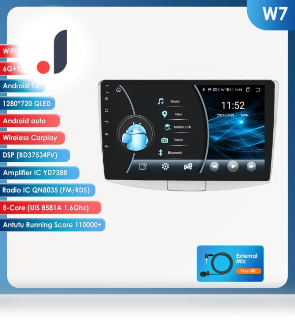 Android 13 Car Radio — Navigation & GPS Accessories, OSSURET