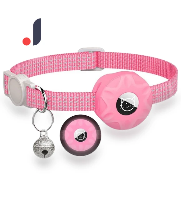 Reflective Adjustable Anti-lost Collar for Apple Airtags — Trackers, Taounnga