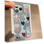 Cute Pink Heart Phone Cover — Protective Covers, funads