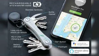 Review: KeySmart Pro - Compact Smart Key Holder w LED Flashlight & Tile Bluetooth, EDC Key Org...