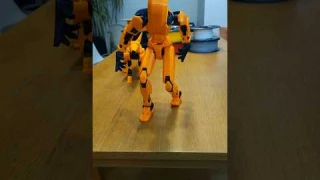 3D Printed Dummy13 with Dog #actionfigure #shorts