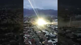 Laser Beam Strikes A House💥 #technology #space #laser #shorts #solareclipse #totalsolareclipse #sun