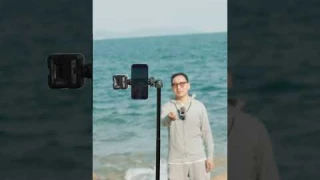 Effortless selfie shooting with the TS05 65 phone tripod with bluetooth remote & adjustable height!