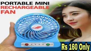 Unboxing & Review Portable Mini Fan Rechargeable | Best Portable Mini Fan