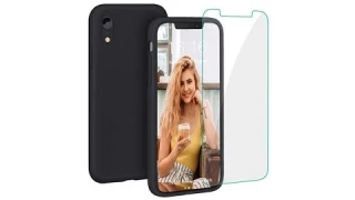 Full Protective Phone Cover with Free Tempered Screen Protector Shockproof Shell