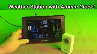 DOVEET Weather Station Wireless Indoor or Outdoor Sensor & Color LCD Screen & Atomic Clock REVIEW