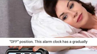 Peakeep Indoor Humidity Temperature Digital Alarm Clock for Bedrooms, Smart Night Light, Battery Ope