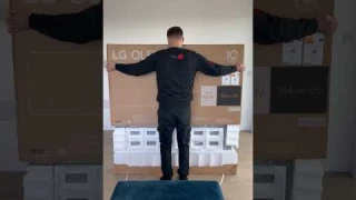 LG’s 65” INCH 2023 G3 OLED Evo! Unboxing, wall mounted, setup and installed! #oledtv #lgtv