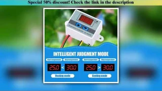 Get W3001 Digital LED Temperature Controller 10A Thermostat Control with NTC Sensor Probe XH-W3001 1