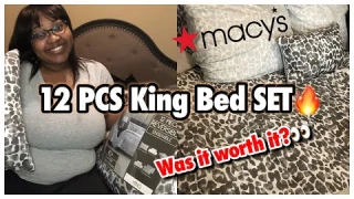 Macy’s Hallmart Collectibles Maxson 12 PCS Gray Cheetah Print King Bed Set Review - Honest Review