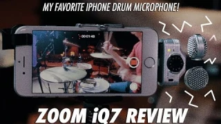ZOOM iQ7 Review // My favorite iPhone mic to record drums with!
