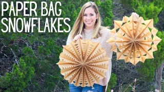 Paper Bag Snowflakes