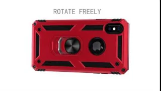 2019 NEW 360°Rotation Magnetic Ring holder PC+TPU Armor phone case