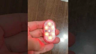 Wireless Led Lights for Car Interior,2pcs 7 Colors RGB Car Led Lights Interior 3 Adjustment Mode